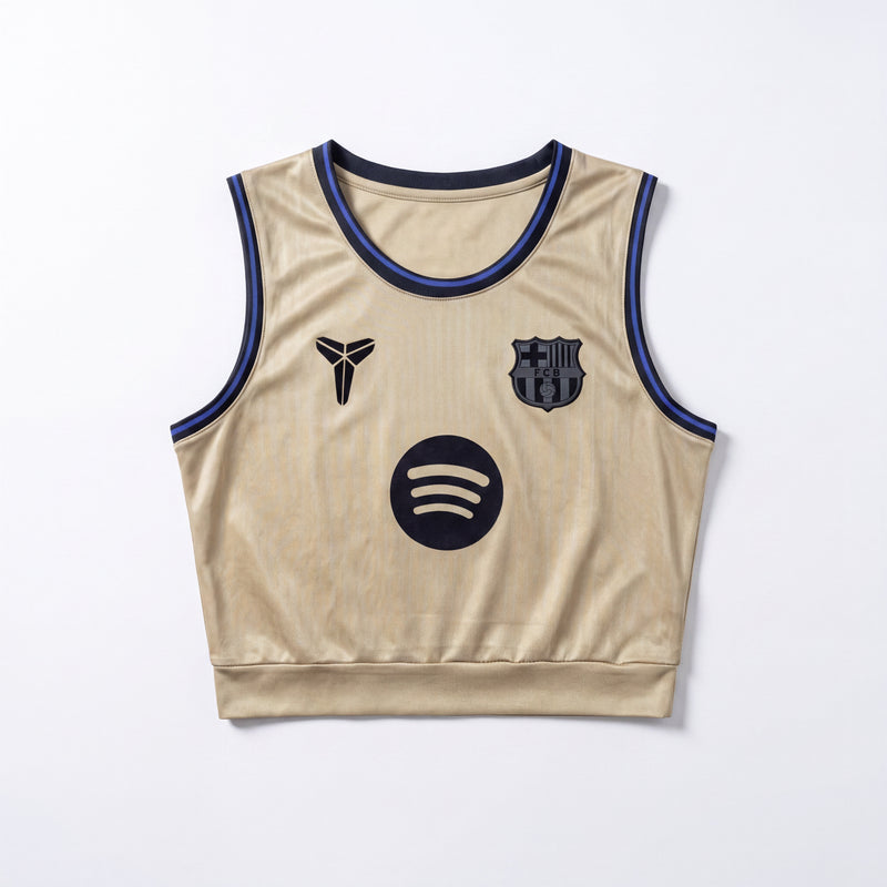Crop Top Femme Barcelone 25/26 Extérieur